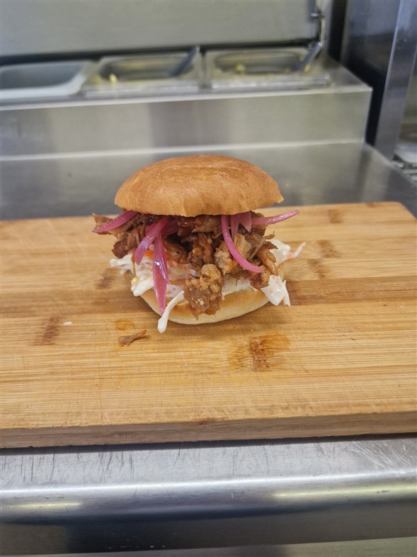 Sliders med pullet Pork